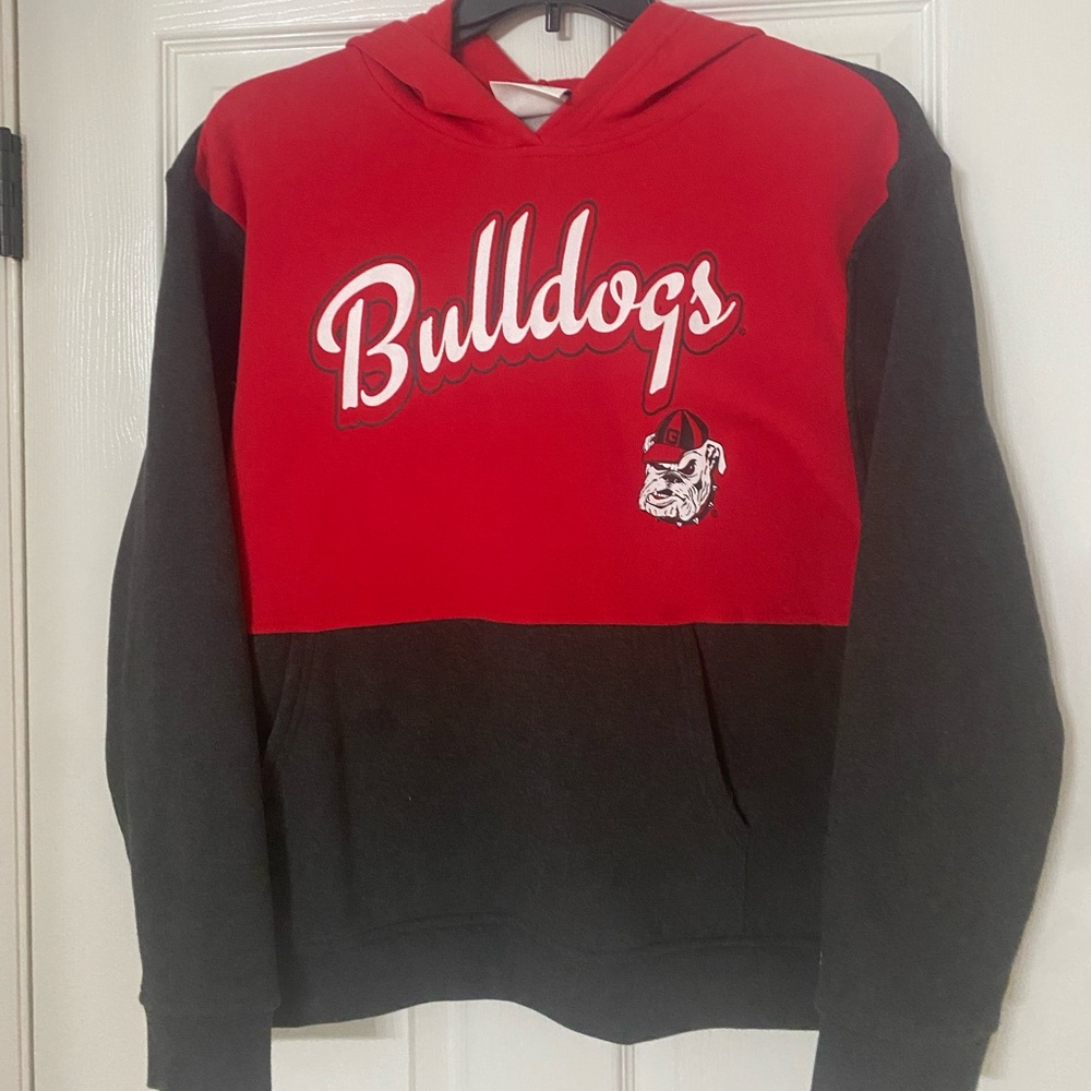 Champion Bulldogs Red and Black Hoodie
